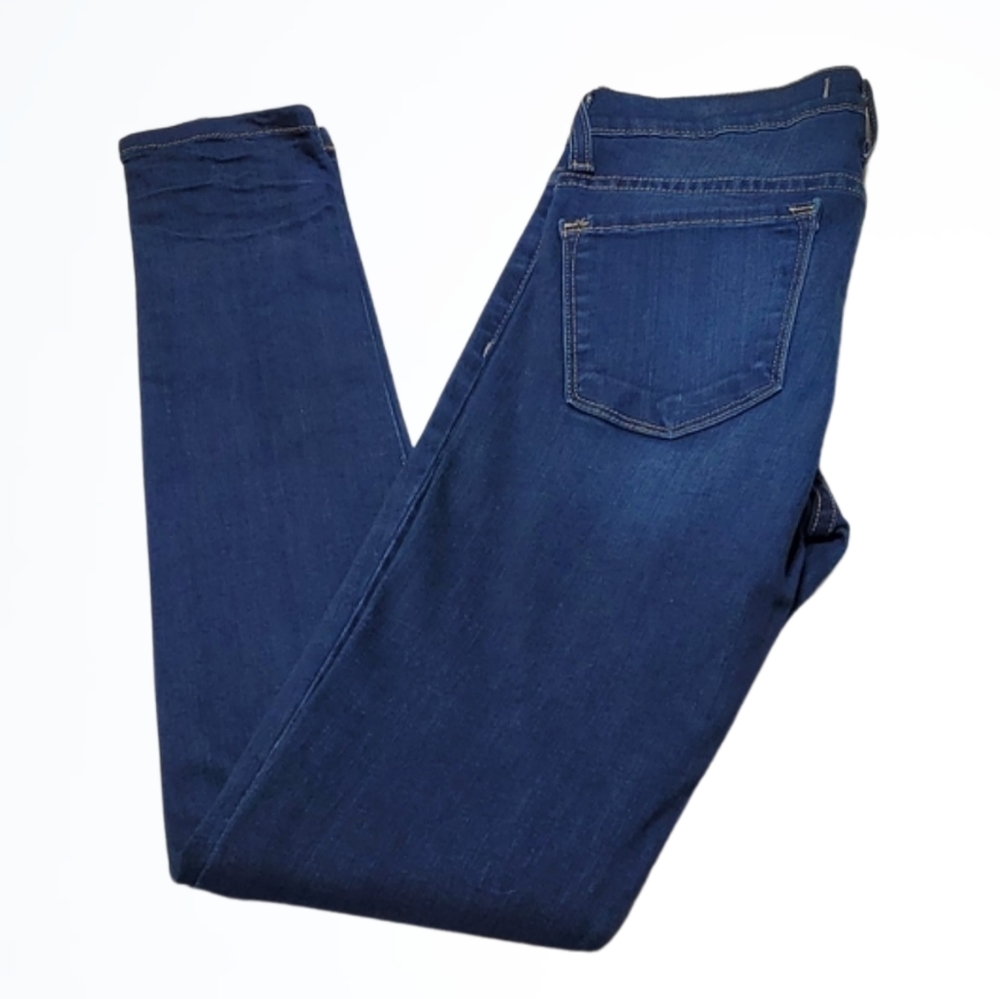 Flying Monkey Dark Wash Lower Rise Skinny Blue Jeans Size 25 Waist 26 Inches